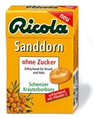 Ricola� Sanddornbonbons ohne Zucker 50g im B�xli