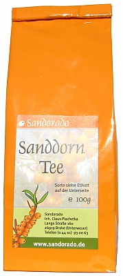 FrÃŒchtetee Sanddorn mit Vitamin-C 100g